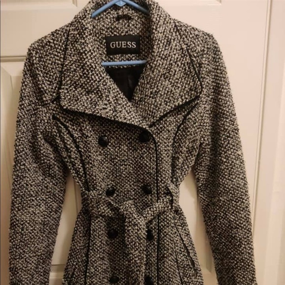 Guess tweed coat Clearance
